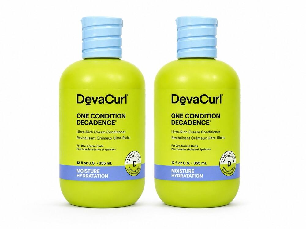 2x DevaCurl One Condition Decadence Ultra-Rich Conditioner 12 fl oz 355 mL